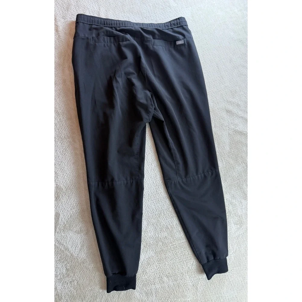 FIGS Zamora Jogger Scrub Pants Mens Large Black Technical Collection Drawstring
